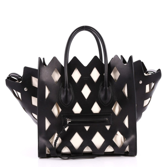 Celine Handbags - Céline Black Medium Cutout Luggage Phantom Tote